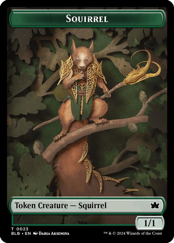 Squirrel // Food Double-Sided Token - 23 // 27 - Token