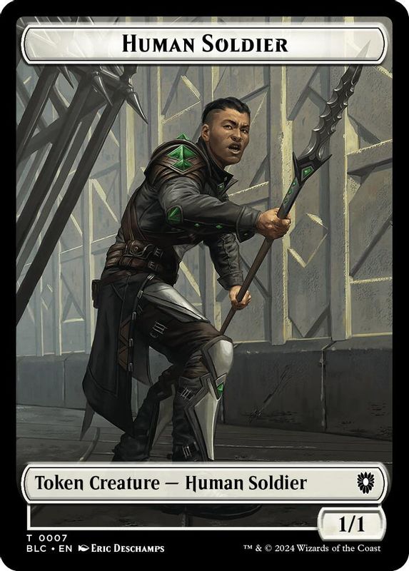 Human Soldier // Wolf (035) Double-Sided Token - 7 // 35 - Token