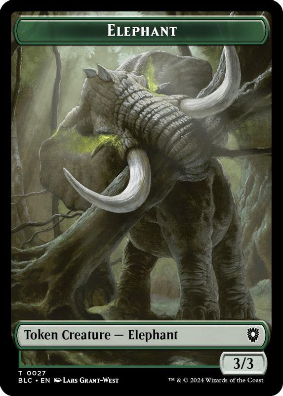 Elephant // Squid Double-Sided Token - 27 // 17 - Token