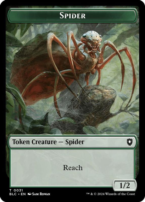 Spider // Blood Double-Sided Token - 31 // 36 - Token