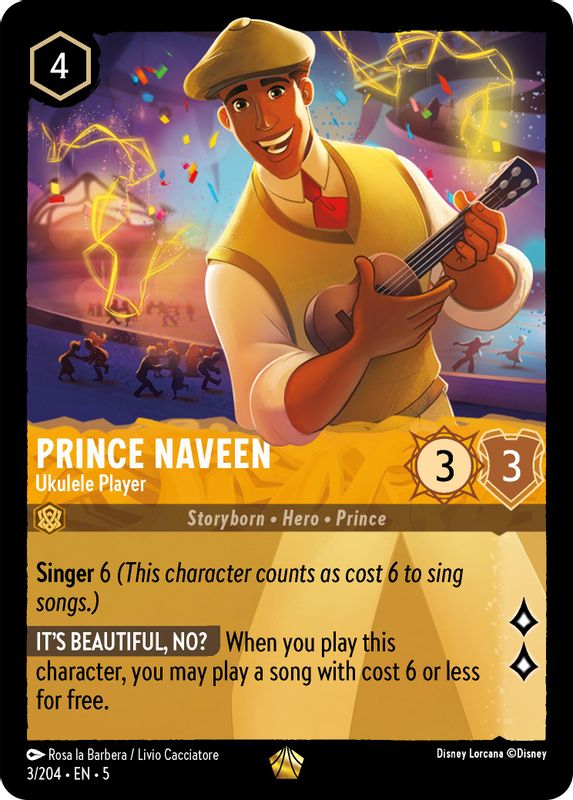 Prince Naveen - Ukulele Player - 3/204 - Legendary