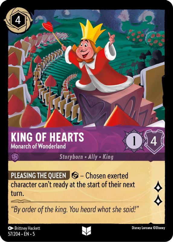 King of Hearts - Monarch of Wonderland - 57/204 - Uncommon