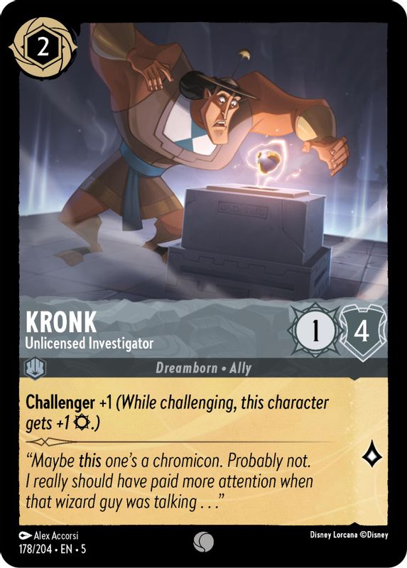 Kronk - Unlicensed Investigator - 178/204 - Common