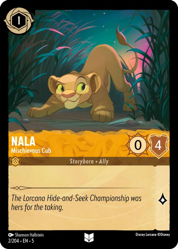 Nala - Mischievous Cub - 2/204 - Uncommon