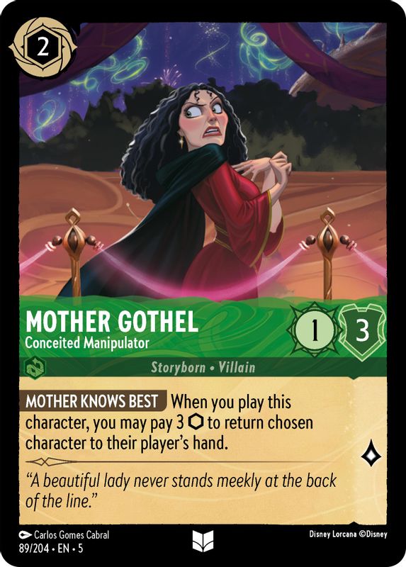 Mother Gothel - Conceited Manipulator - 89/204 - Uncommon