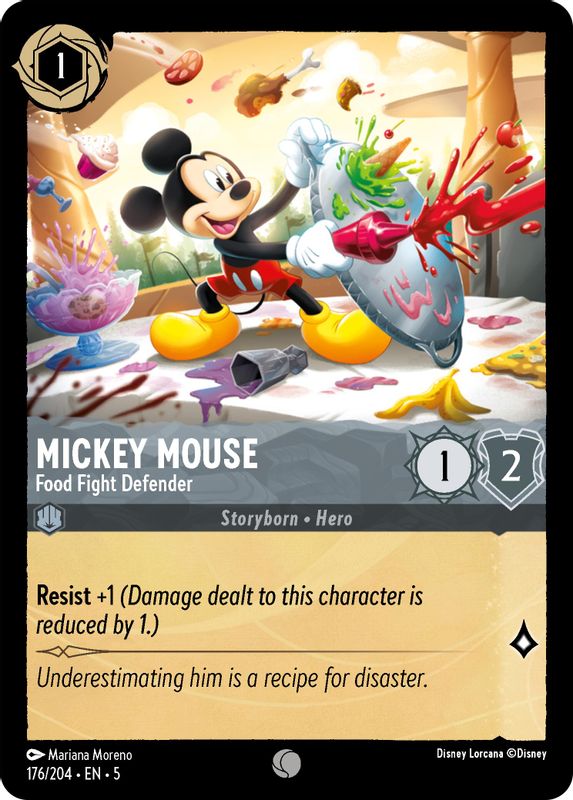 Mickey Mouse - Food Fight Defender - 176/204 - Common