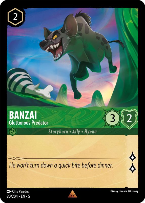 Banzai - Gluttonous Predator - 80/204 - Rare