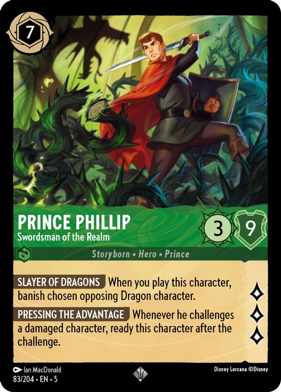 Prince Phillip - Swordsman of the Realm - 83/204 - Super Rare