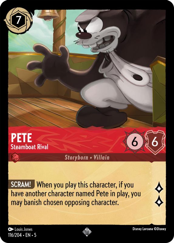 Pete - Steamboat Rival - 116/204 - Super Rare