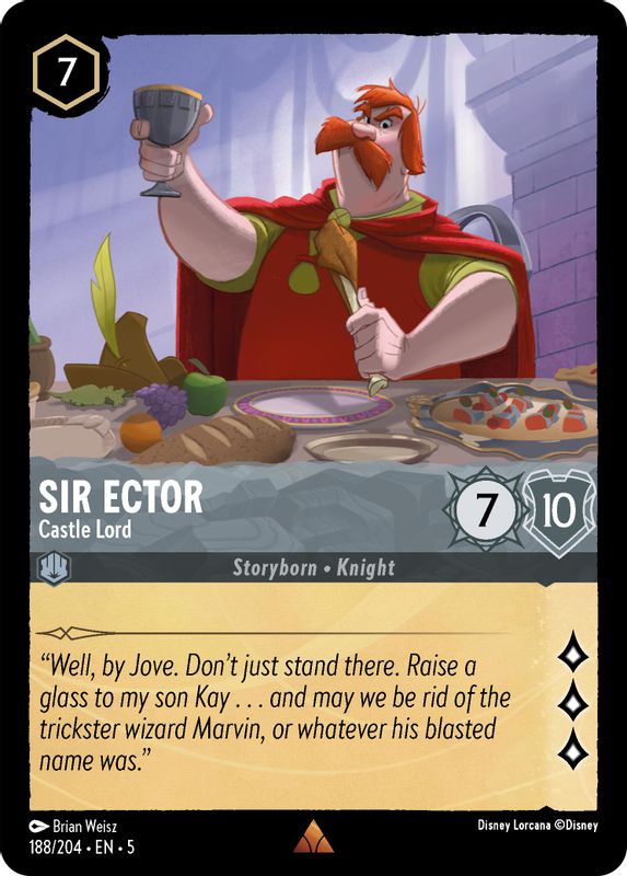 Sir Ector - Castle Lord - 188/204 - Rare