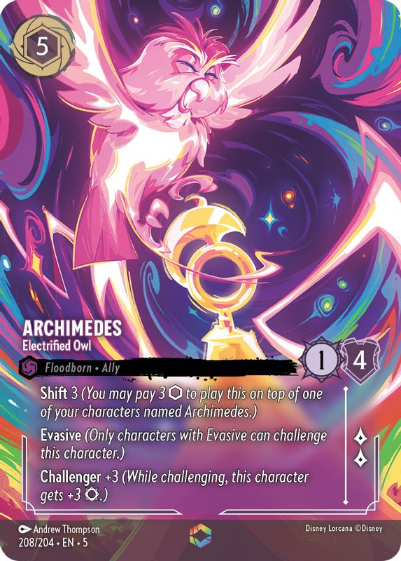 Archimedes - Electrified Owl (Enchanted) - 208/204 - Enchanted