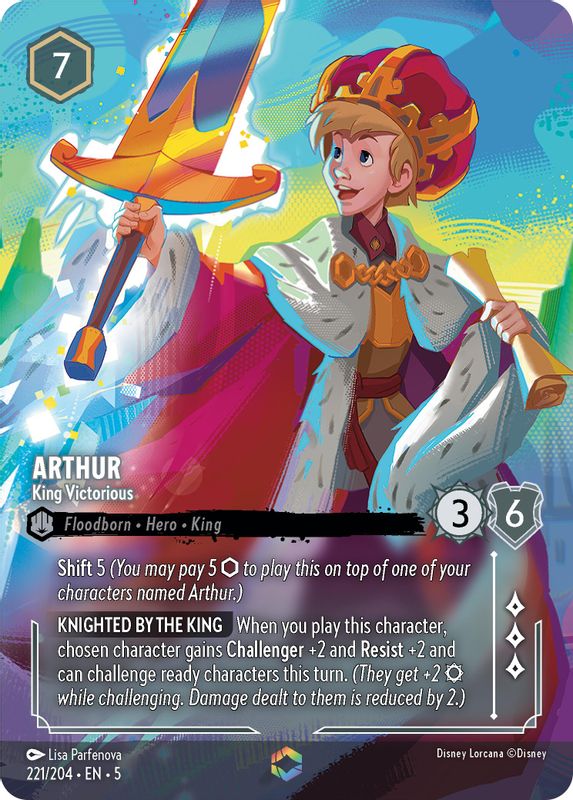 Arthur - King Victorious (Enchanted) - 221/204 - Enchanted