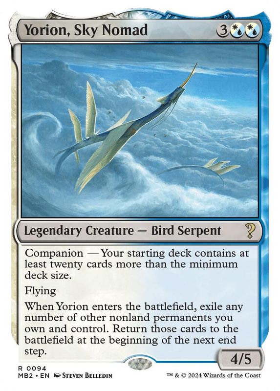 Yorion, Sky Nomad (White Border) - 94 - Rare