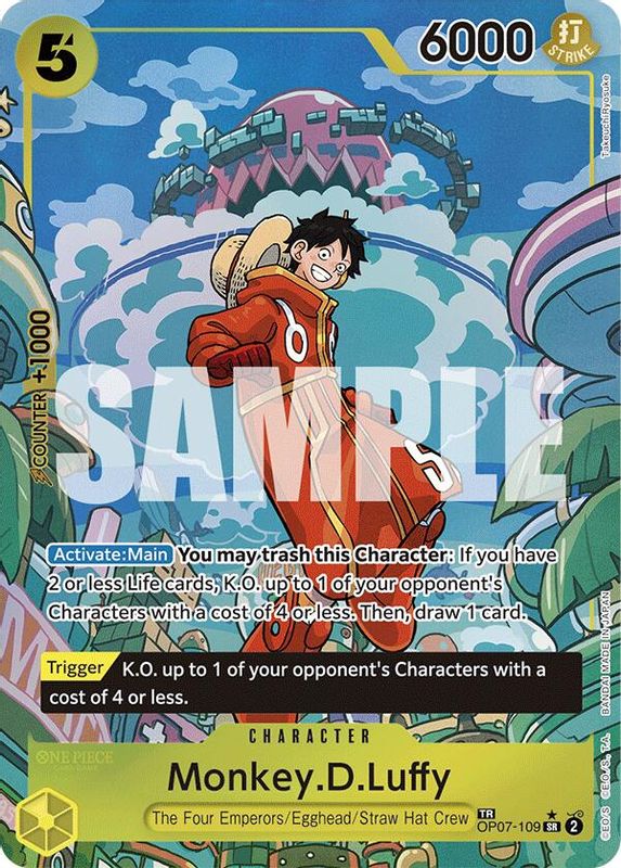 Monkey.D.Luffy (SP) - OP07-109 - Super Rare