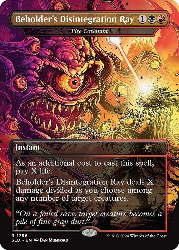 Beholder's Disintegration Ray - Fire Covenant - 1796 - Rare