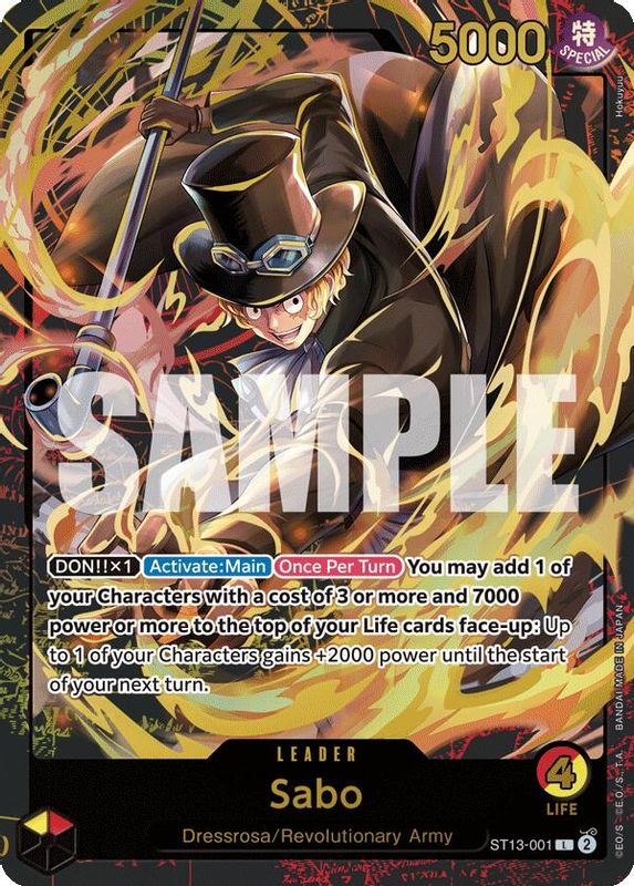 Sabo (Premium Card Collection -Leader Collection-) - ST13-001 - Leader