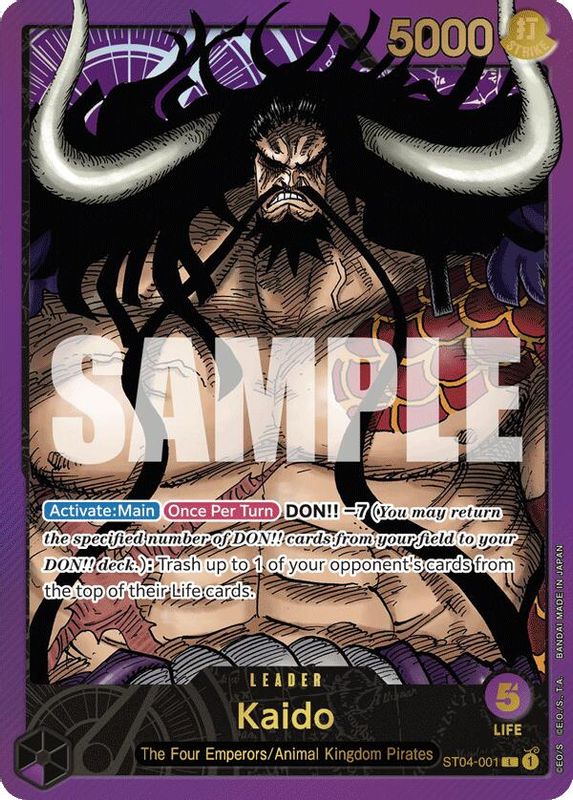 Kaido (Premium Card Collection -Leader Collection-) - ST04-001 - Leader