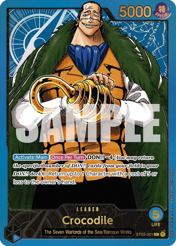 Crocodile (Premium Card Collection -Leader Collection-) - ST03-001 - Leader