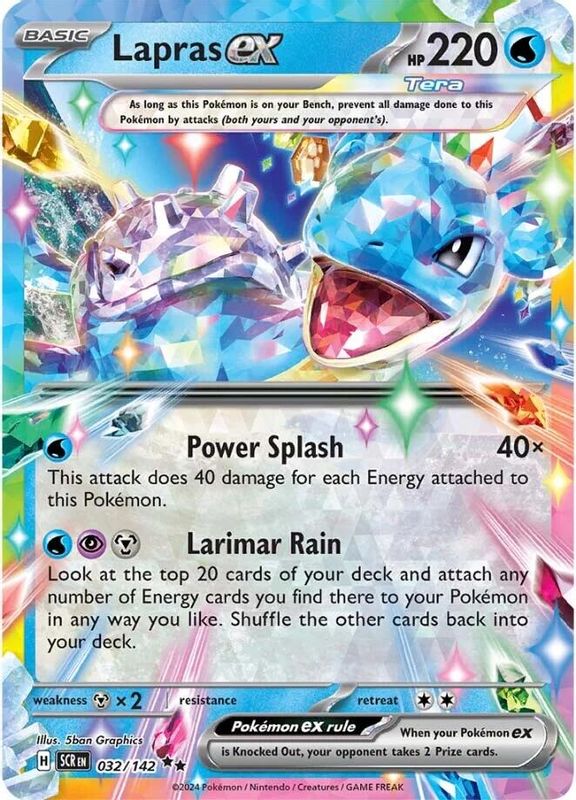 Lapras ex - 032/142 - 032/142 - Double Rare