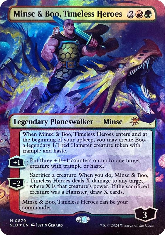 Minsc & Boo, Timeless Heroes (Rainbow Foil) - 879 - Mythic