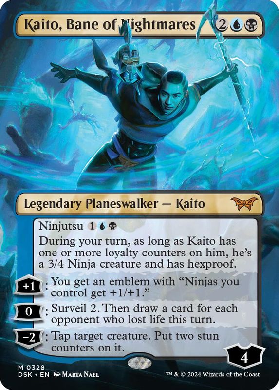 Kaito, Bane of Nightmares (Borderless) - 328 - Mythic