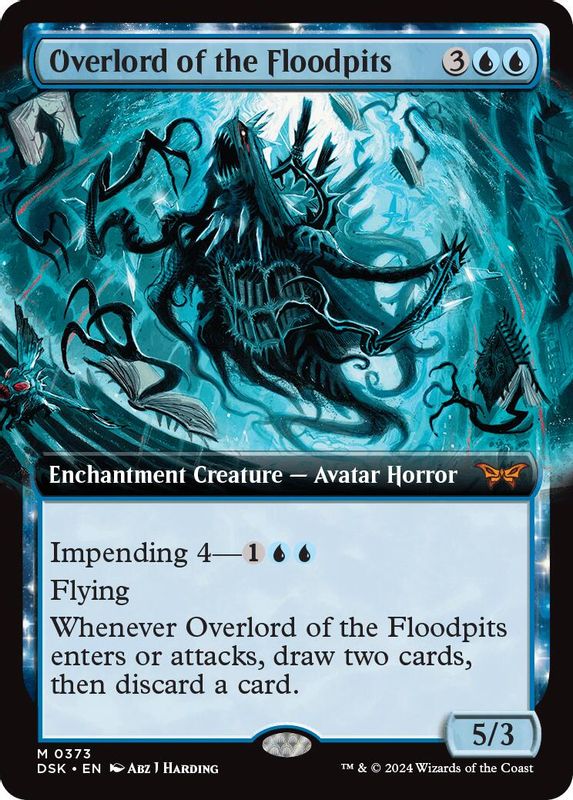 Overlord of the Floodpits (Extended Art) - 373 - Mythic