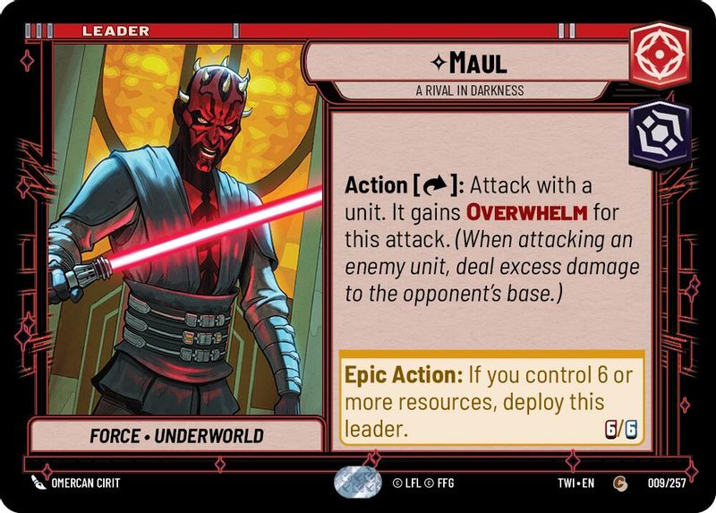 Maul - A Rival in Darkness - 009/257 - Common