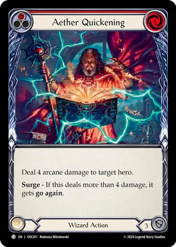 Aether Quickening (Red) - OSC011 - Common