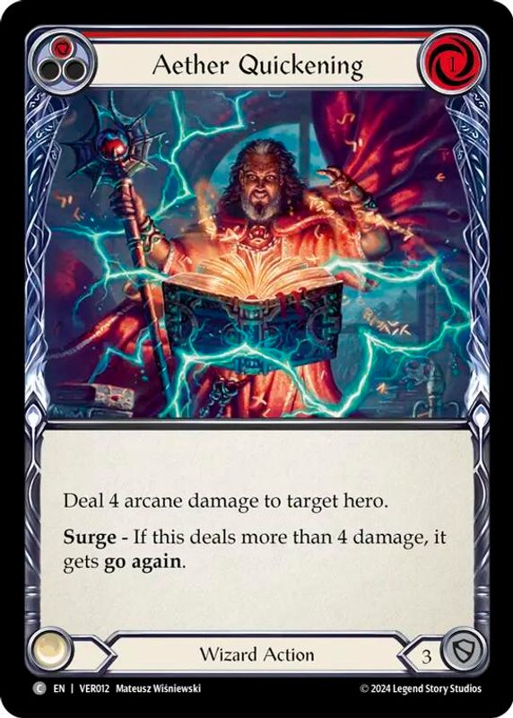 Aether Quickening (Red) - VER012 - Common