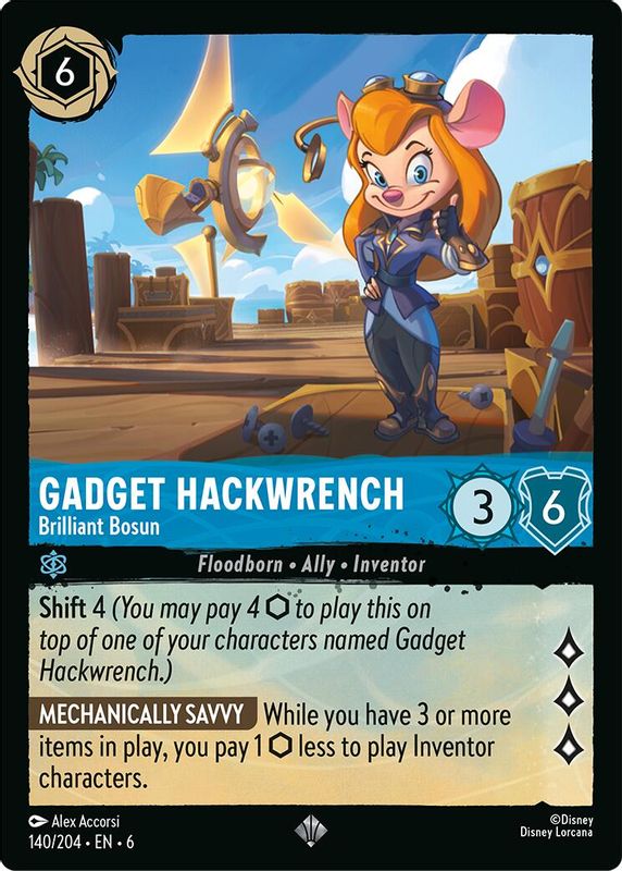 Gadget Hackwrench - Brilliant Bosun - 140/204 - Super Rare