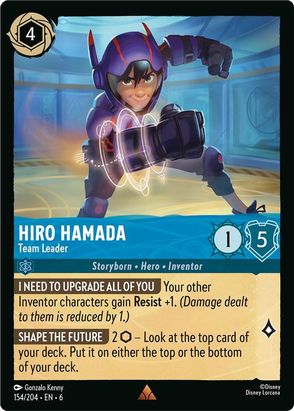 Hiro Hamada - Team Leader - 154/204 - Rare