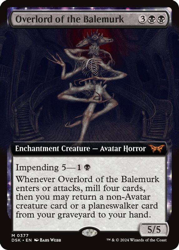 Overlord of the Balemurk (Extended Art) - 377 - Mythic