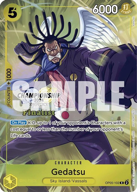 Gedatsu (Championship 2024 Finalist Card Set) - OP05-102 - Rare