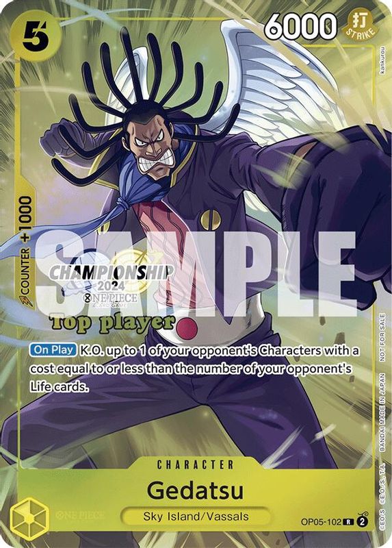 Gedatsu (Championship 2024 Top Player Pack) - OP05-102 - Rare