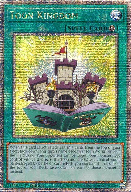 Toon Kingdom (Quarter Century Secret Rare) - MP24-EN006 - Quarter Century Secret Rare