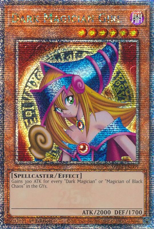 Dark Magician Girl (Quarter Century Secret Rare) - MP24-EN009 - Quarter Century Secret Rare