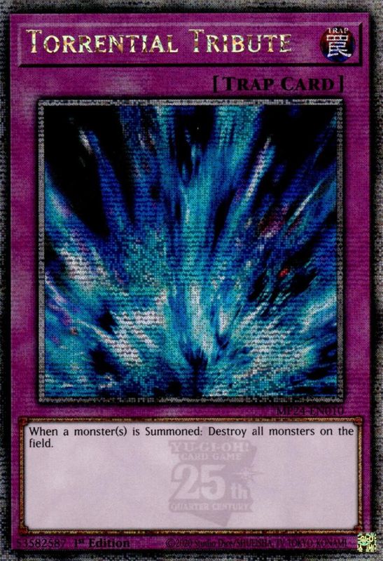 Torrential Tribute (Quarter Century Secret Rare) - MP24-EN010 - Quarter Century Secret Rare