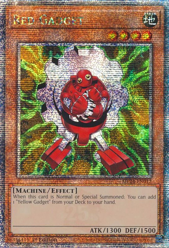 Red Gadget (Quarter Century Secret Rare) - MP24-EN012 - Quarter Century Secret Rare