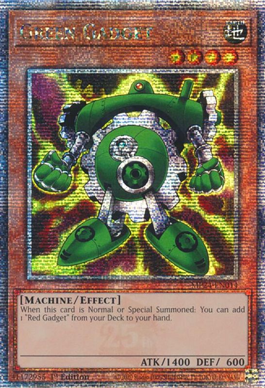 Green Gadget (Quarter Century Secret Rare) - MP24-EN014 - Quarter Century Secret Rare