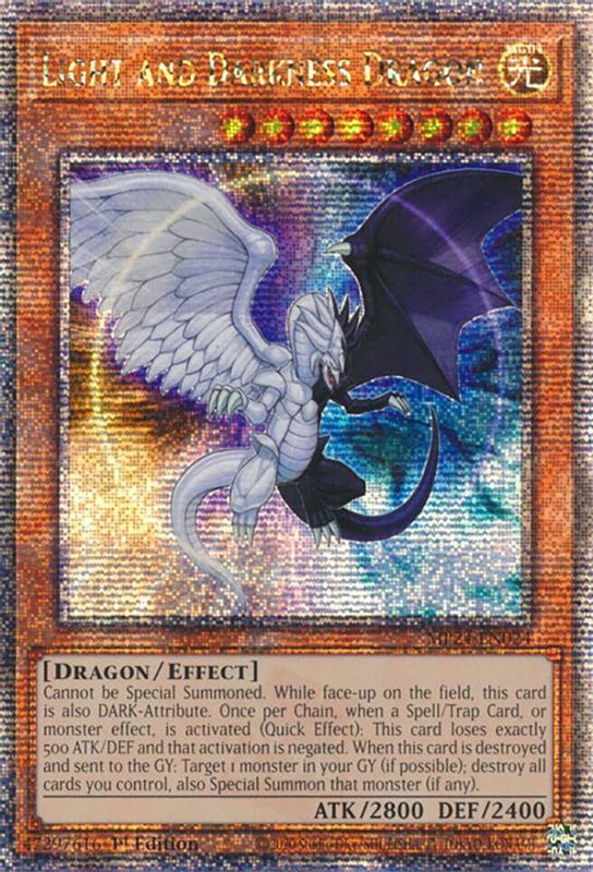 Light and Darkness Dragon (Quarter Century Secret Rare) - MP24-EN024 - Quarter Century Secret Rare