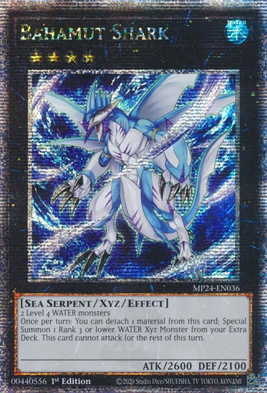 Bahamut Shark (Quarter Century Secret Rare) - MP24-EN036 - Quarter Century Secret Rare