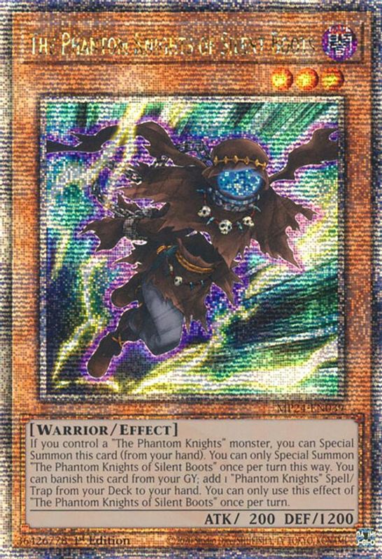 The Phantom Knights of Silent Boots (Quarter Century Secret Rare) - MP24-EN039 - Quarter Century Secret Rare