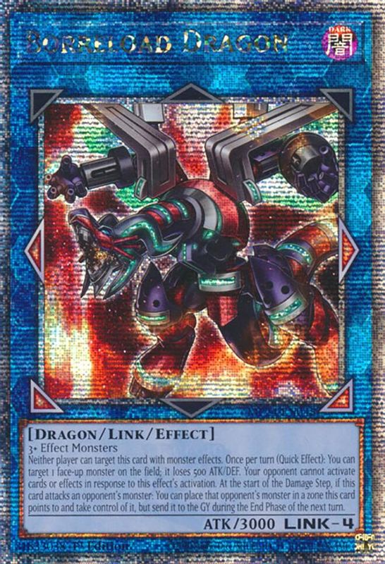 Borreload Dragon (Alternate Art) (Quarter Century Secret Rare) - MP24-EN048 - Quarter Century Secret Rare