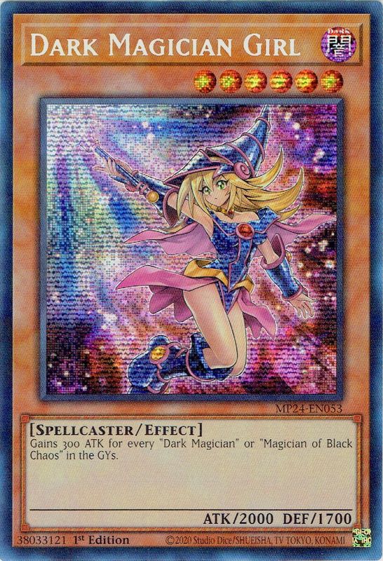 Dark Magician Girl (Alternate Art) - MP24-EN053 - Prismatic Secret Rare