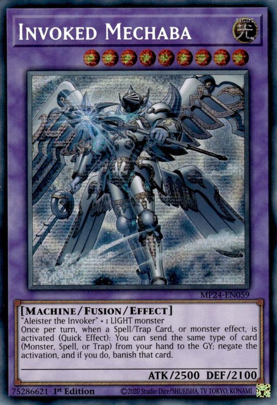 Invoked Mechaba (Alternate Art) - MP24-EN059 - Prismatic Secret Rare