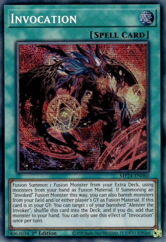 Invocation (Alternate Art) - MP24-EN060 - Prismatic Secret Rare