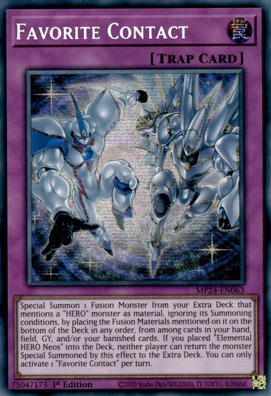 Favorite Contact - MP24-EN063 - Prismatic Secret Rare