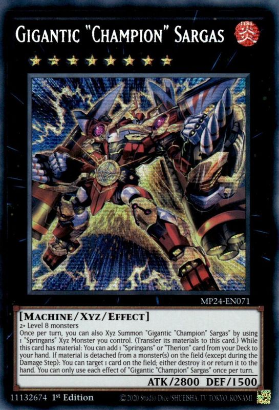 Gigantic "Champion" Sargas - MP24-EN071 - Prismatic Secret Rare