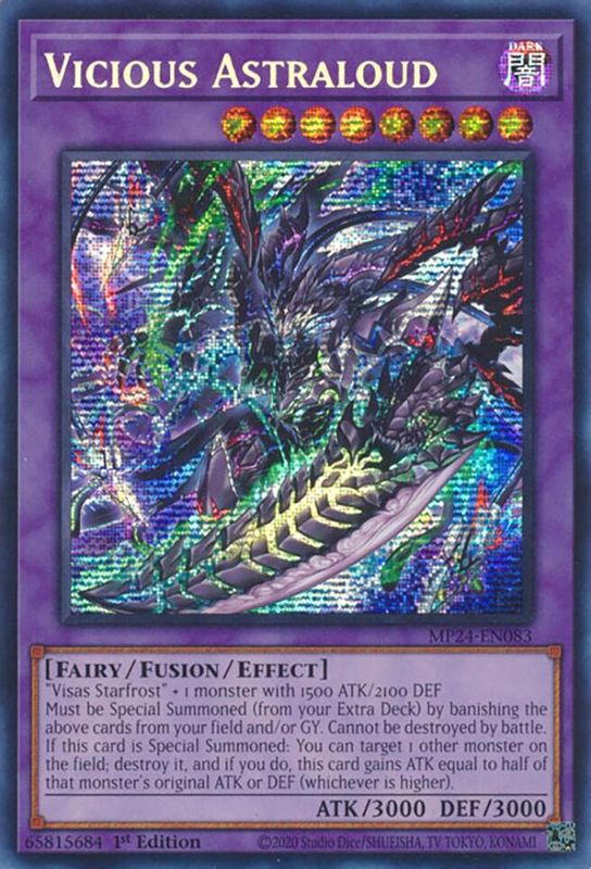 Vicious Astraloud - MP24-EN083 - Prismatic Secret Rare