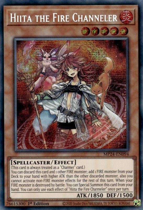 Hiita the Fire Channeler - MP24-EN094 - Prismatic Secret Rare